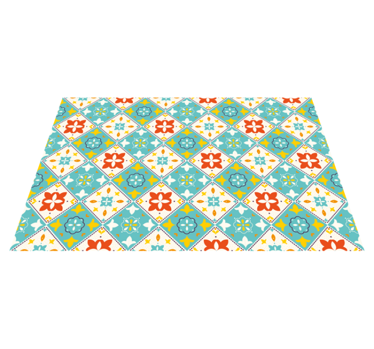 Farebné obklady do kúpeľne vo vintage štýle - Tenstickers