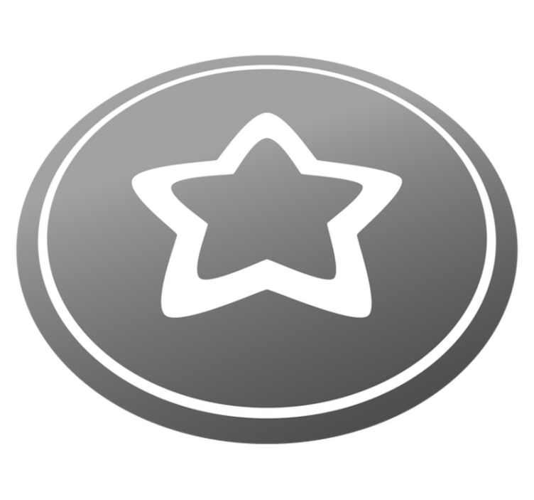 Hviezdy vinylový koberec štýlový šedý motív - Tenstickers