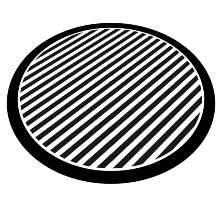 Pruhovaný vinylový koberec jednofarebné pruhy - Tenstickers