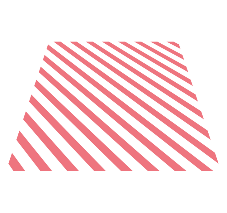 pruhovaný vinylový koberec ružovo-biely vzor - Tenstickers