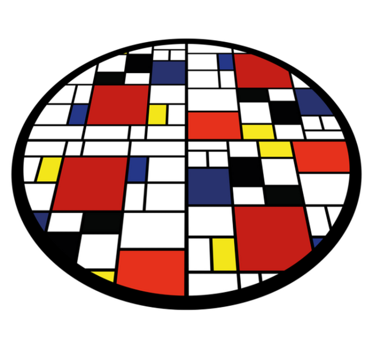 Moderný vinylový koberec v blokovom usporiadaní - Tenstickers