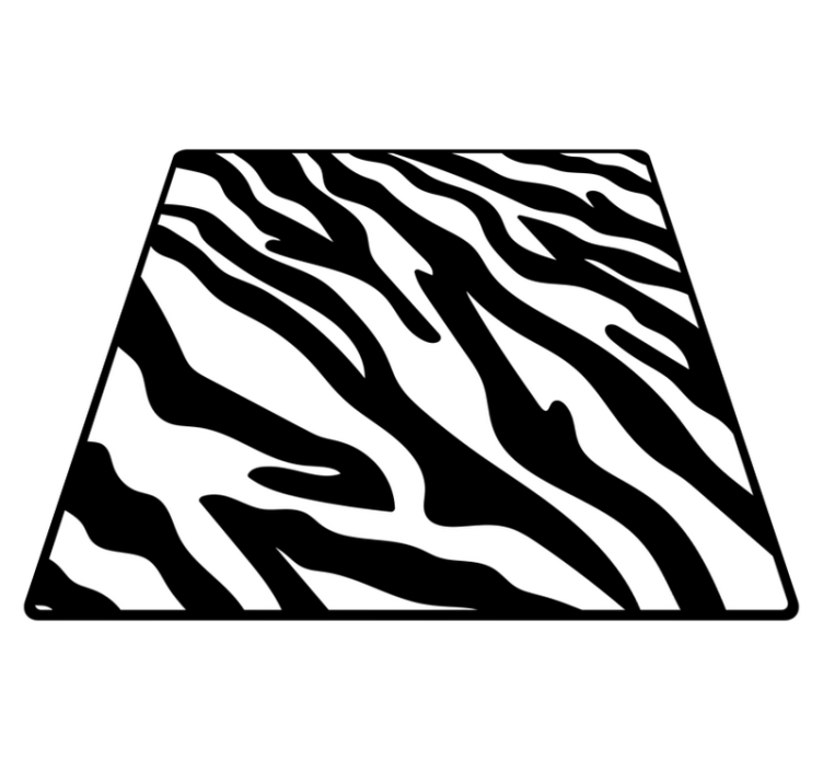Vinylový koberec zvierací vzor zebra štýl - Tenstickers