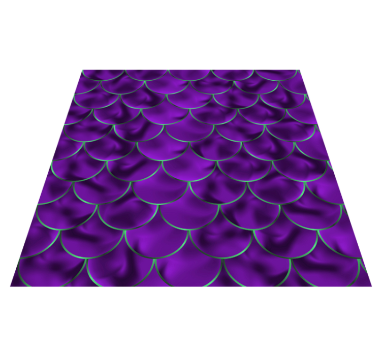 Vinylový koberec zvierací vzor s motívom morskej panny - Tenstickers