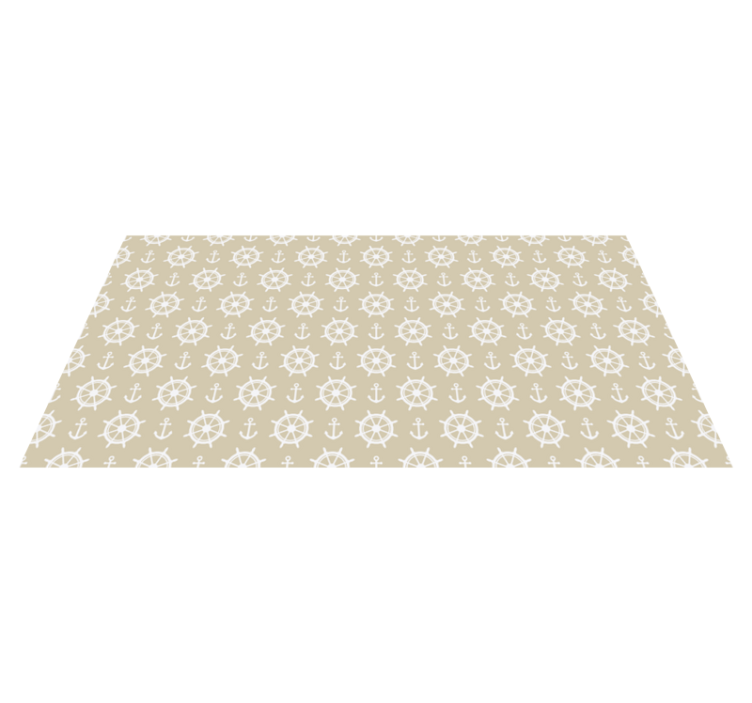 vinylový koberec do obývačky motív námorného kompasu - Tenstickers