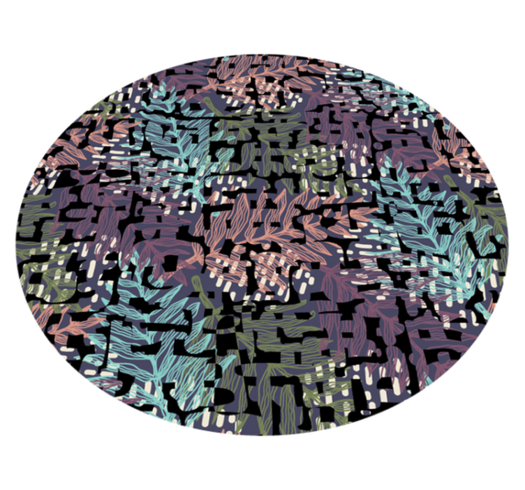 vinylový koberec s kvetmi listové botanické prvky - Tenstickers