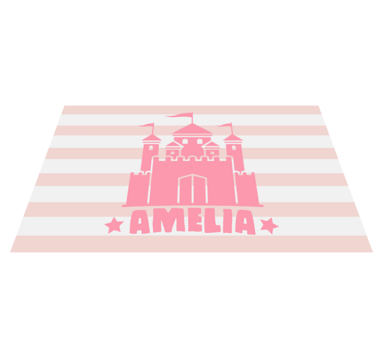 rôzne vinylové koberce pre deti zákazka s tematikou hradu - Tenstickers