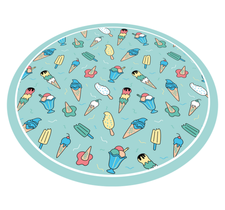 rôzne vinylové koberce pre deti radosť z mrazených pochúťok - Tenstickers