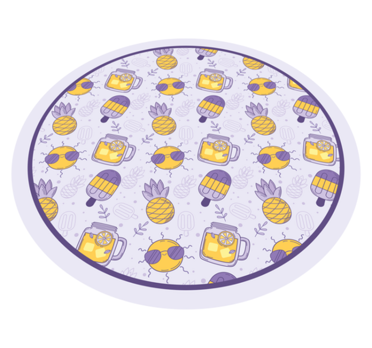 rôzne vinylové koberce pre deti tropická letná zábava - Tenstickers