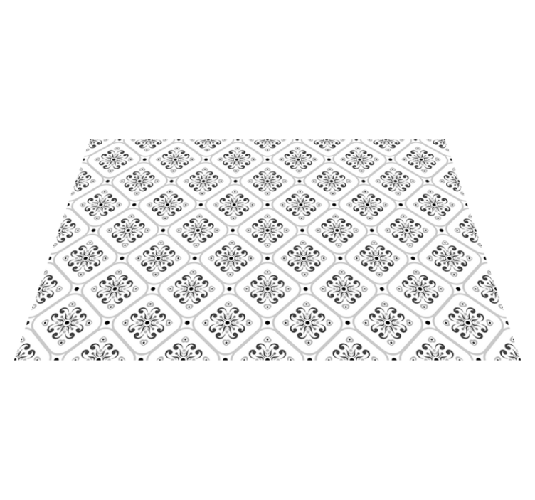 Klasický kachľový koberec so sivým vzorom mozaiky - Tenstickers
