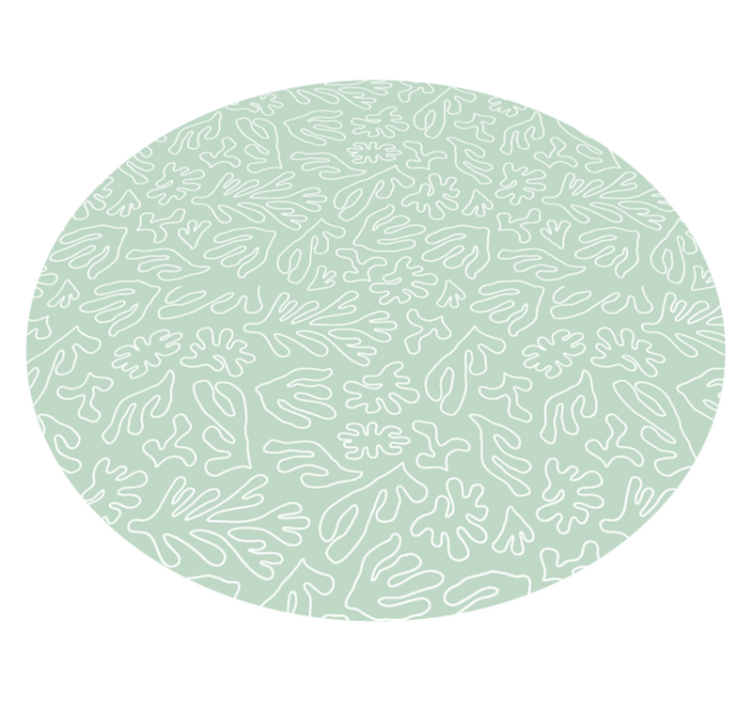 Prírodný vinylový koberec s listovými vzormi - Tenstickers