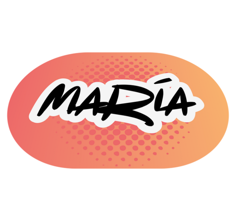 vinylový koberec s menom návrh mena - Tenstickers