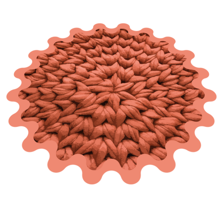 prírodný vinylový koberec motív listu - Tenstickers