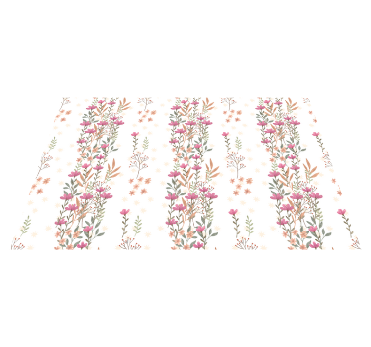 Vinylový koberec s kvetmi v kvetinovom vzore - Tenstickers