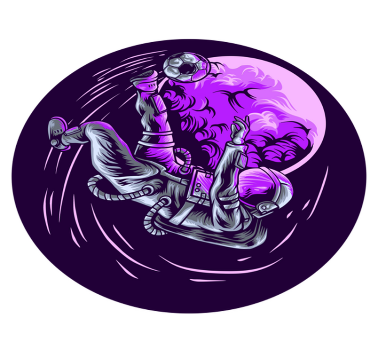 hviezdy vinylový koberec astronaut vznášajúci sa - Tenstickers