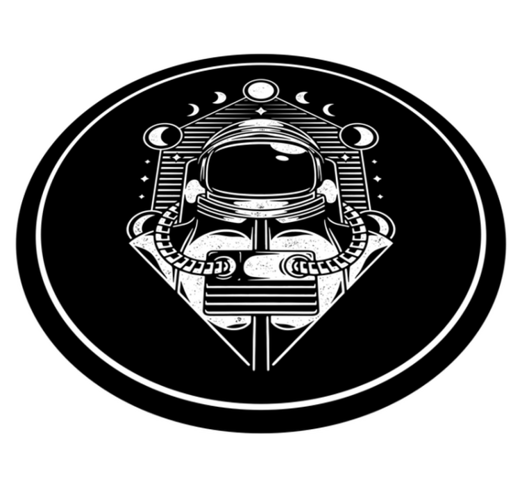 vinylový koberec pre mládež grafika astronauta - Tenstickers