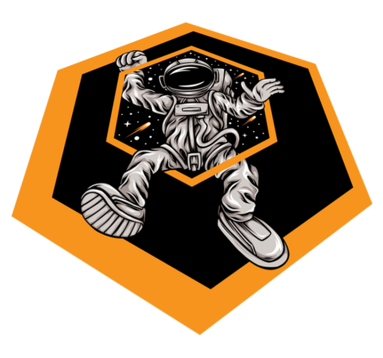 hviezdy vinylový koberec dobrodružstvo kozmického astronauta - Tenstickers