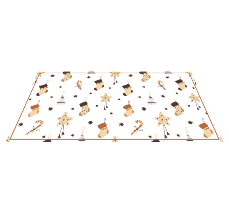 vianočný vinylový koberec oslavy bielych sviatkov - Tenstickers