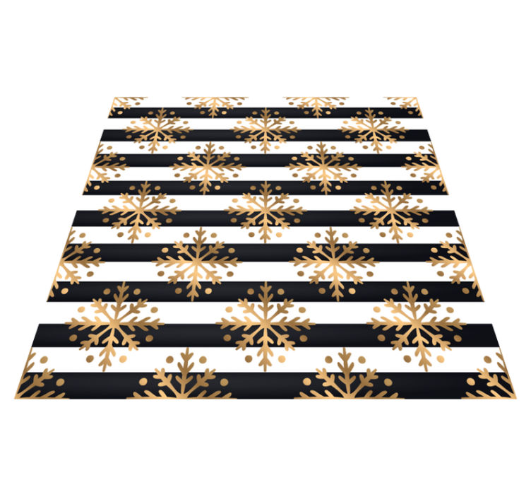 vianočný vinylový koberec elegantný vzor snehových vločiek - Tenstickers