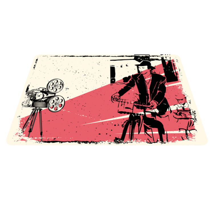 Vinylový koberec vintage klasická filmová scéna - Tenstickers