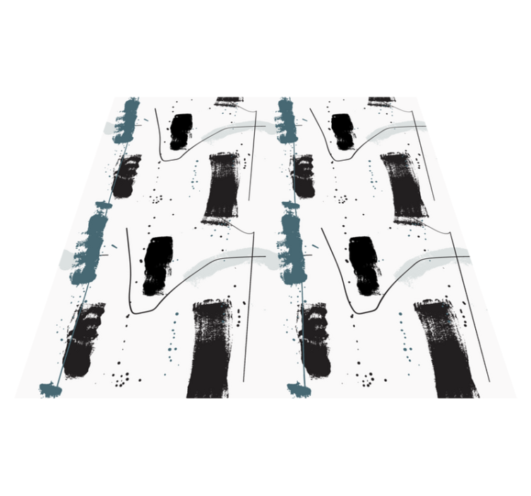 vinylový koberec minimalisticky lineárne abstraktné tvary - Tenstickers