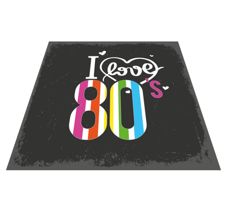 mozaika vinylový koberec retro láska 80-tych rokov - Tenstickers