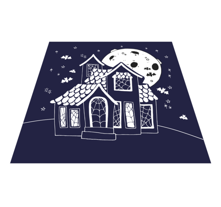 vinylový koberec halloween strašidelné prostredie kaštieľa - Tenstickers