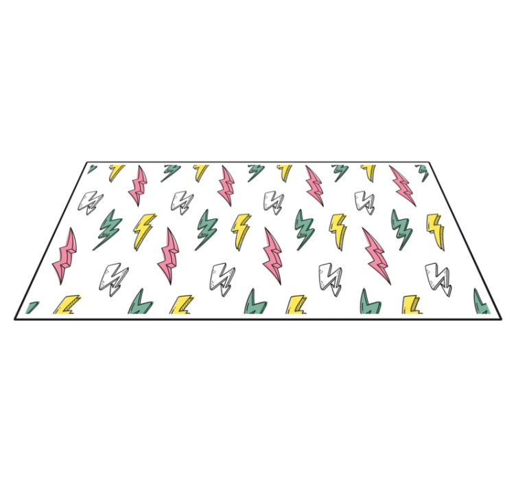 detský vinylový hry vzor blesku - Tenstickers