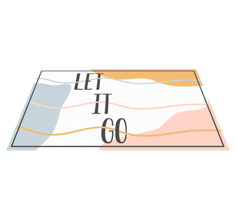 vinylový koberec citáty nechaj to tak - Tenstickers