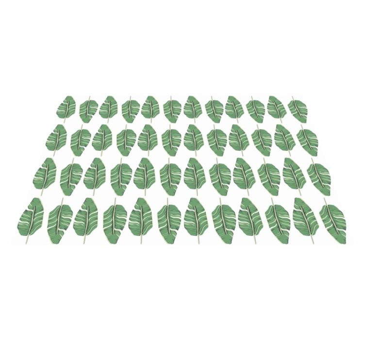 prírodný vinylový koberec opulentný motív listov - Tenstickers