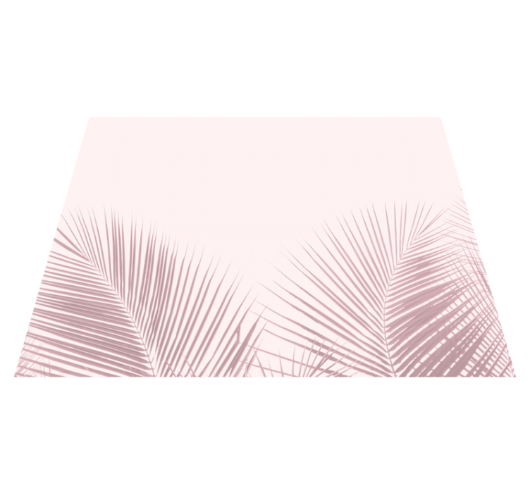 vinylový koberec s kvetmi elegantné obrázky dlaní - Tenstickers