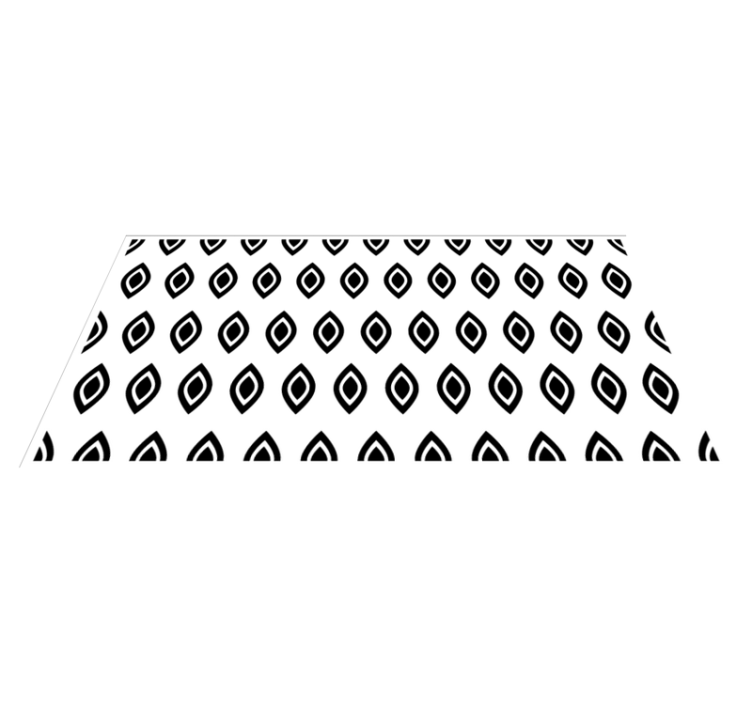 moderný vinylový koberec geometrický motív oka - Tenstickers