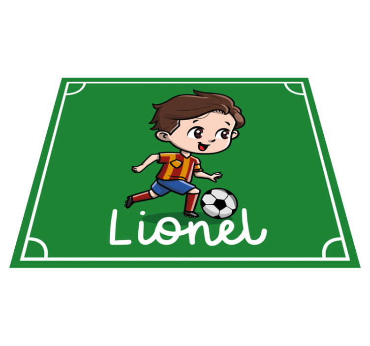 vinylový koberec meno prispôsobiteľný futbal - Tenstickers