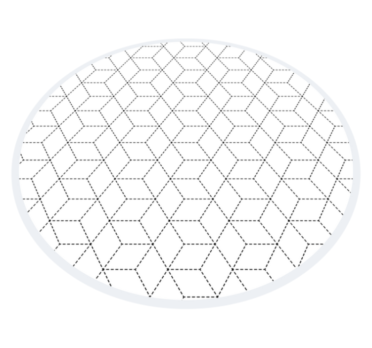 Vinylový koberec s geometrickými tvarmi v hexagonálnom vzore - Tenstickers