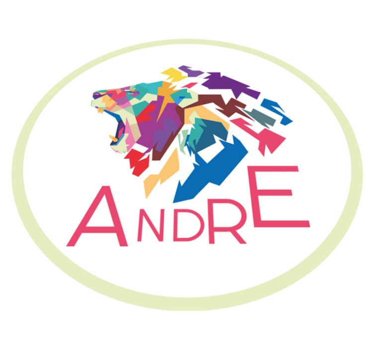 vinylový koberec s menom personalizácia farebného leva - Tenstickers