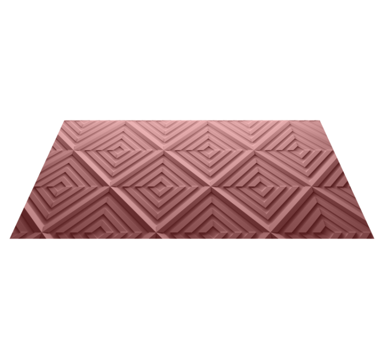 Vinylový koberec s geometrickými tvarmi chevron textúra - Tenstickers