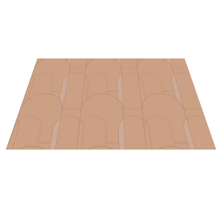 pruhovaný vinylový koberec povrch oblúkového vzoru - Tenstickers