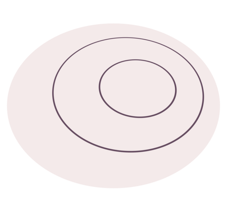 minimalistický vinylový koberec minimalist Circular Design - Tenstickers