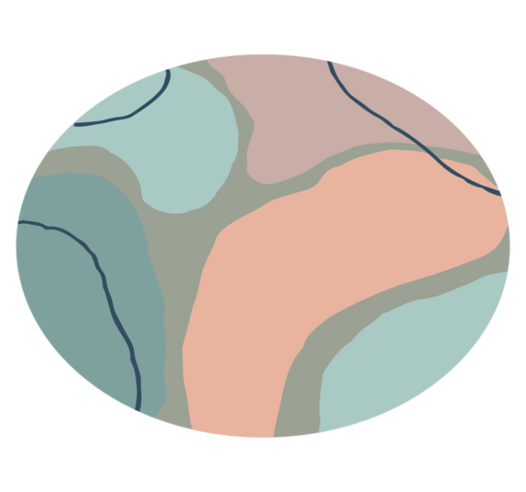 vinylový koberec minimalisticky abstraktné geometrické tvary - Tenstickers