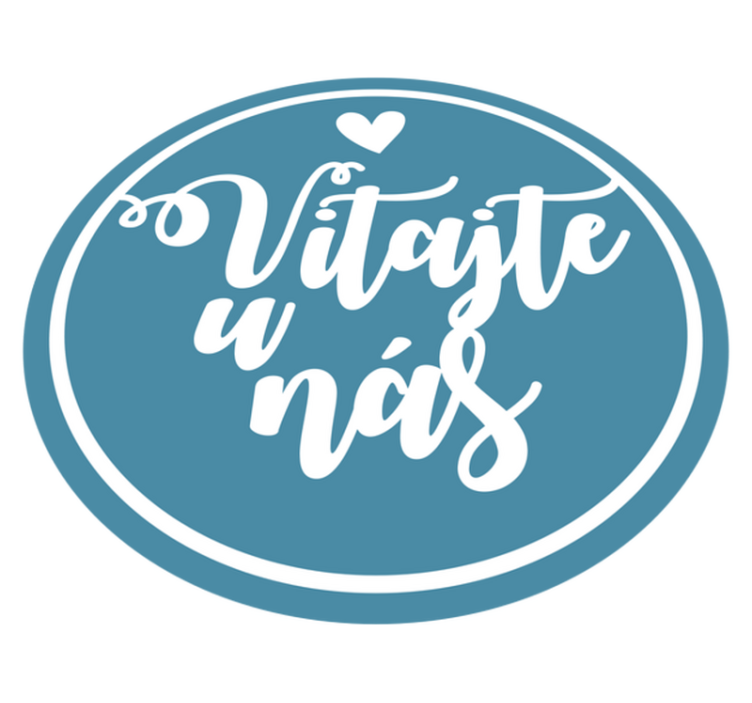 Vinylový koberec vitajte u nás - Tenstickers