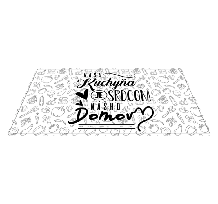 Vinylový koberec kuchyňa je srdcom domova - Tenstickers