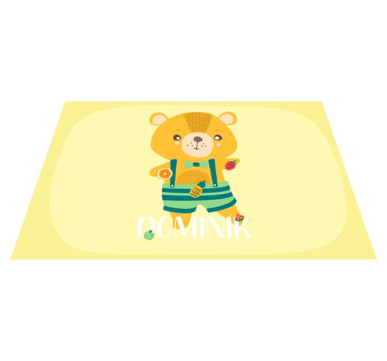 Vinylový koberec plyšový macík - Tenstickers