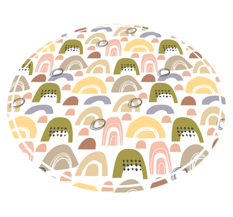 Vinylový koberec severský dúhový vzor - Tenstickers