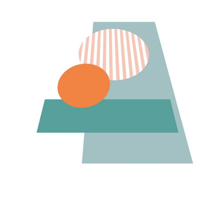 moderný vinylový koberec slnečné geometrické kruhy - Tenstickers