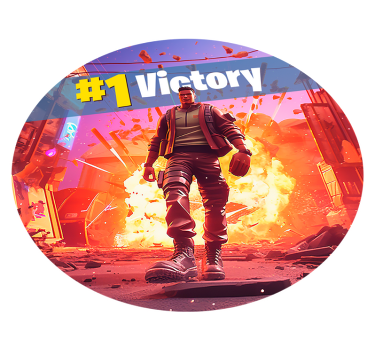 vinylový koberec do spálne víťazstvo vojaka vo videohre - Tenstickers