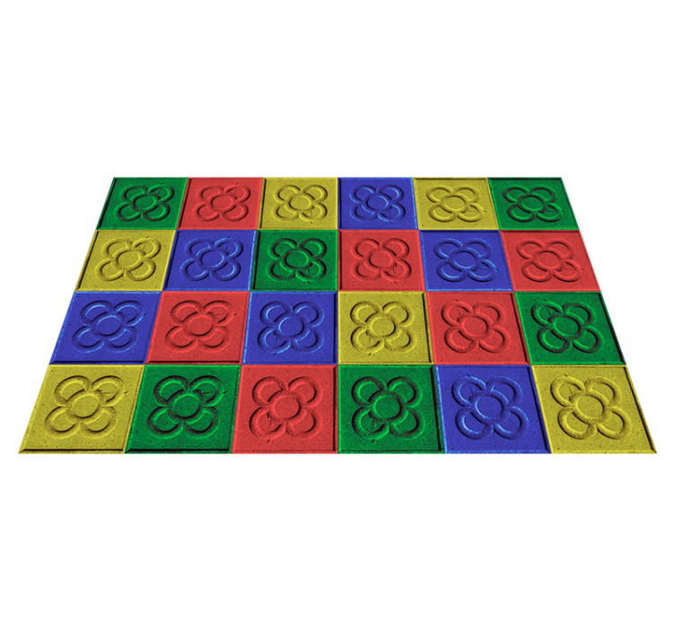 vinylový koberec do obývačky pop umenie panot dlaždice - Tenstickers