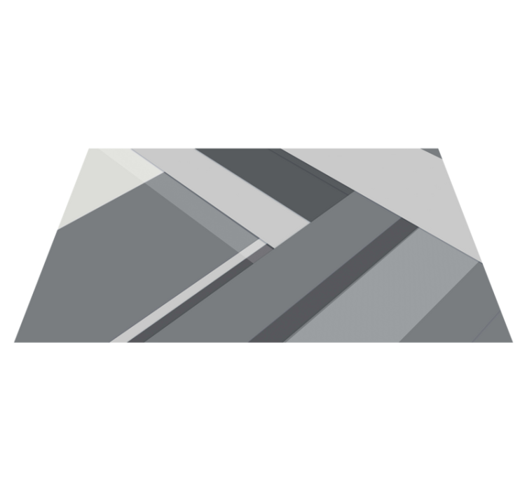 vinylový koberec do kancelárie na zem geometrická sivá - Tenstickers