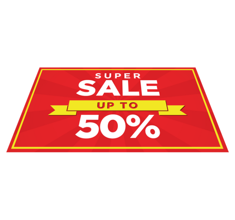 vinylový koberec červený personalizovaný zľavový predaj - Tenstickers