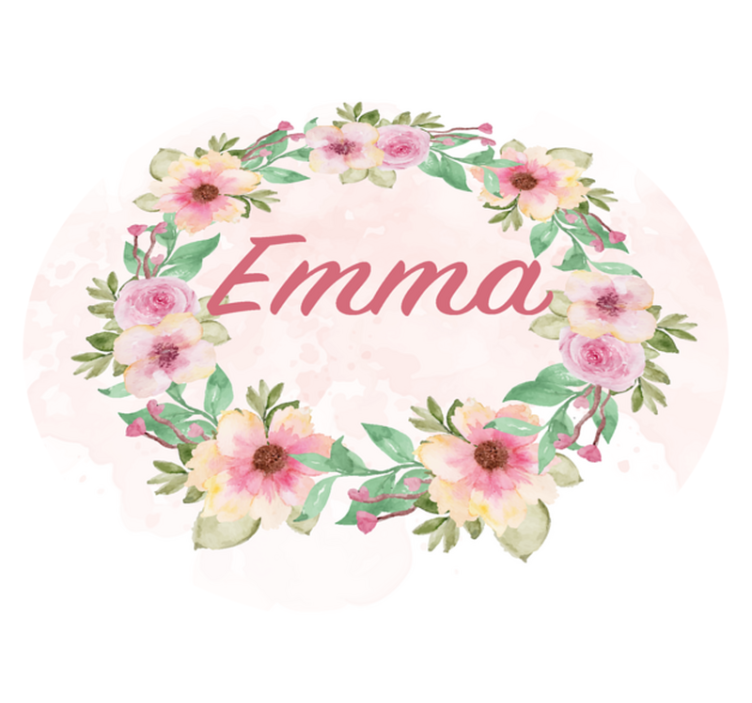 vinylový koberec meno koruna kvetov - Tenstickers