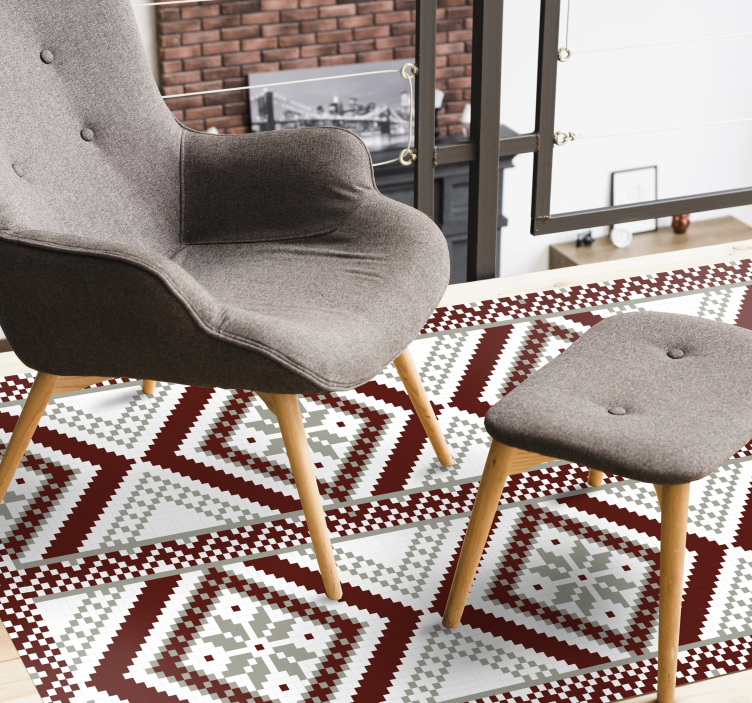 mozaika vinylový koberec zložité geometrické vzory - Tenstickers