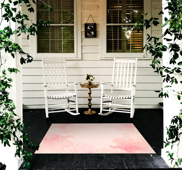 vinylový koberec s kvetmi kvetinový pokoj - Tenstickers